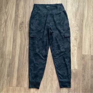 Rewash Cargo Knit Jogger Black Grey Camo